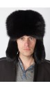 Black fox fur hat – Russian style